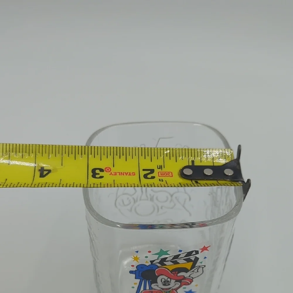 Vintage 2000 McDonald's Disney Glass Tumblers 3 Mickey Mouse Millenium Celebrate